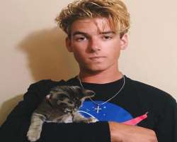 Huston is a cat lover and also has a cute cat in his home.
